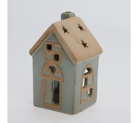 Domček ment/zla porcel. 8*7,2*13,2cm