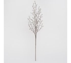 Konár biele šípky zasnež. 59cm