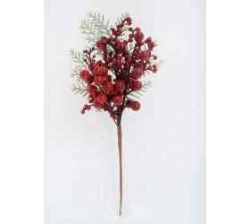 Zápich červené bobule, tuja zasnež. 30cm
