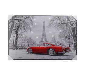 Obraz auto v paríži led 60*90*2,5cm