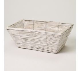 Obal hran.prútie biely 43x22x16cm