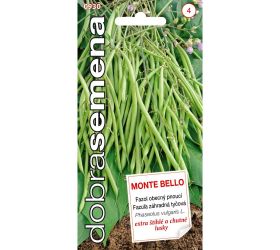 Fazuľa záhradná tyč. zel. monte bello 20s