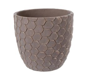 Obal cement brown d18*h16.5cm