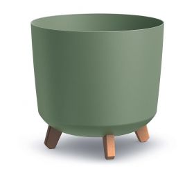 Dgtl300l kvetináč gracia tubus na nohách zelený 29,8xv28,5cm