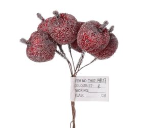 Zápich jabĺčka ľadové, červené /6 11cm