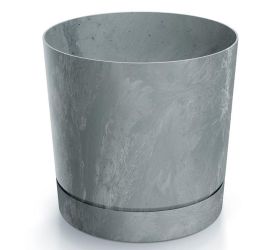 Dpop110e kvetináč tubo p beton šedý 10,8xv10,9cm 0,7l