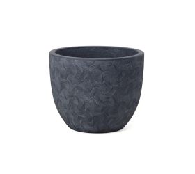 J130 kvetináč + miska mai tm.šedá 44x36cm xl