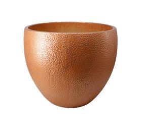 J142 kvetináč +miska belle metal antik bronzová 30x24,5cm s