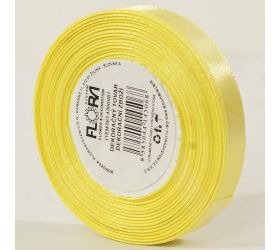 Saten stuha 10mm/15m žltá farba 082
