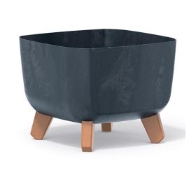 Dgql400e kvetináč gracia sq.na nohách beton antracit 39xh27cm