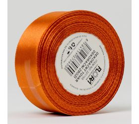 Stuha saten oranž. 25mm 15m