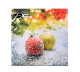 199385 servítky 33 × 33 cm chrystal baubles