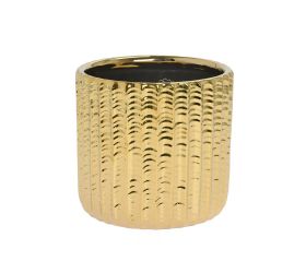 Obal keramika 13x12,5cm zlatý