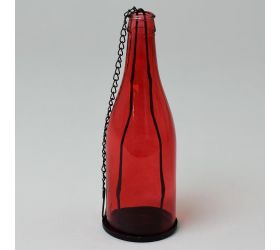 Fľaša sklo far. na čajovku 7.5*22cm mix7