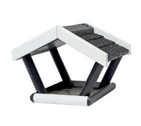 Krmítko vonkajšie otvorené , čierno biele, 17x19x14cm