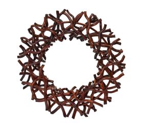 432fl/s veniec s drevo 40x7cm červený