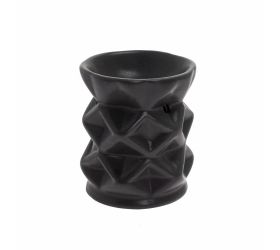 Aromalampa vzor porcelán 8x9cm čierna