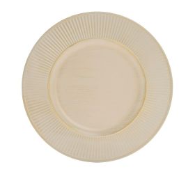 Tanier okrúhly zlatý plast 33cm