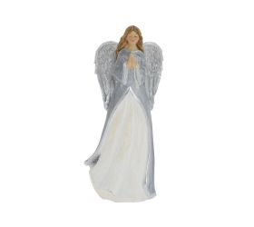 Anjel modliaci siv/bie poly 8*6,5*19,5cm