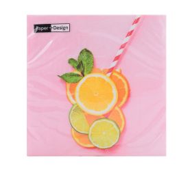 201848 servítky lemonade 33x33cm