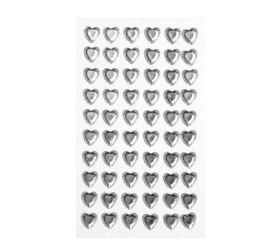 Srdce nalep na pláte 60ks/12mmheart gem mm12 (60pcs)
