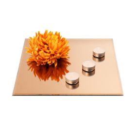 Podložka medená/zrkad./sklo 30x30cm specchio-oro.-300x300