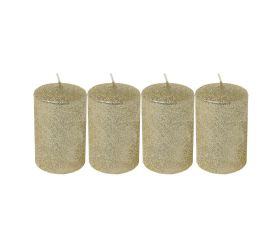 Valec 4-pack gliter zlatý 6x9