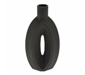 Váza keramika 14x6x27,5cm čierna