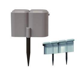 Ipsp palisáda záhradná snail proti slimáková šedý 190x190xv11,6cm