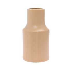Váza pruhy keramika 12,5x23cm hnedá