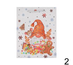 Darčeková taška vianoce gliter 23*18*10cm