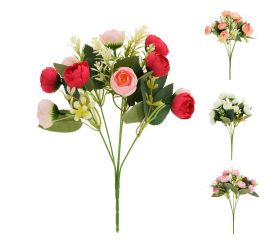 Kytica ranunculus, zeleň mix/4f 30cm