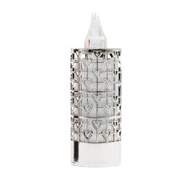 Svet.led ažur srdce 15cm silv.cool+white/5/23/slc