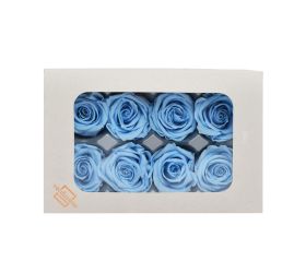 Ruža preparovaná sky blue , 4cm