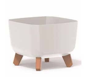 Dgql300 kvetináč gracia sq.na nohách biely 29x29xv22cm