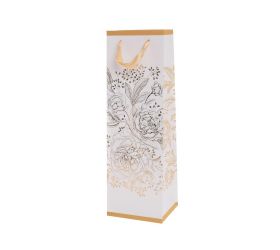 Agb1100104 taška darč.12x37x10cm rose peonies