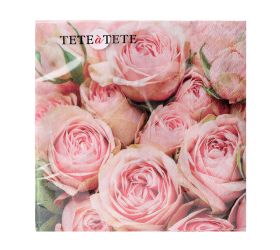 Tl120300 servítky 33x33 cm/20ks/3vrst lots of roses