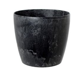 206 kvetináč magnolia čierny beton 30xh26,5cm