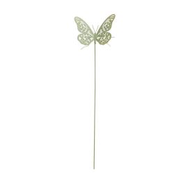Zápich motýľ mentol plech 38*11*8,5cm