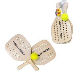 Set summertime dreveny padel set