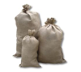 Jutové vrece malé s úväzkom 60x30cm,15 kg