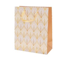 Agb1100403 taška darč v25x20+10cm ornamental gold tile