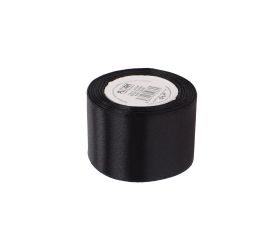 Saten stuha 38mm/15m čierna farba 039