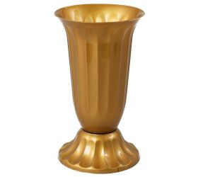 061 váza uh vrúbkovaná 22 zlatá /22xv46cm/
