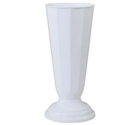 228 váza švéd.16 biela /16xv38cm/