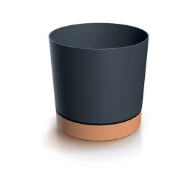 Dpod130 kvetináč tubo pm antracit 12,8xv12,8cm