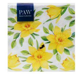 Sdl121700 servítky daffodils in bloom 3vrs/33x33cm 20ks