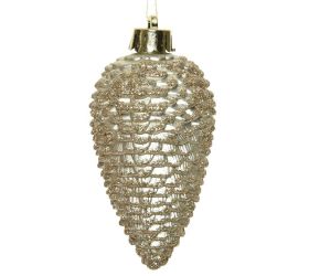 Šišky polyst. perla s/6 pr.4.5x8cm