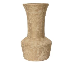 Váza terakota matná so zlat. trblietkou sand pr.16/v30cm