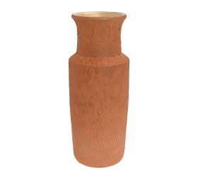 Váza s terakota matná s trbliet hnedá pr.15/v40cm
